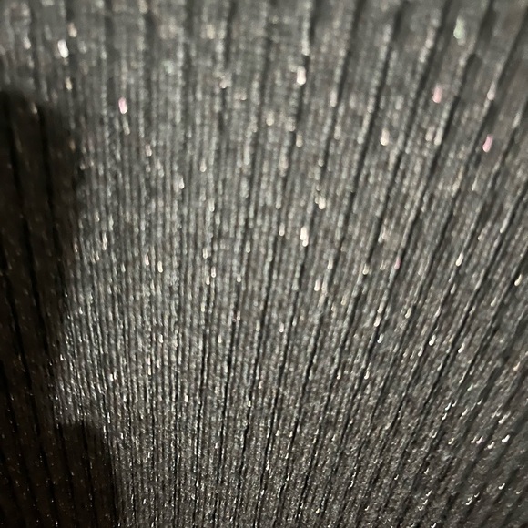 💜 Medium Ruff Hewn Elegant Black Sparkle Women's Turtleneck Sweater - Picture 3 of 11